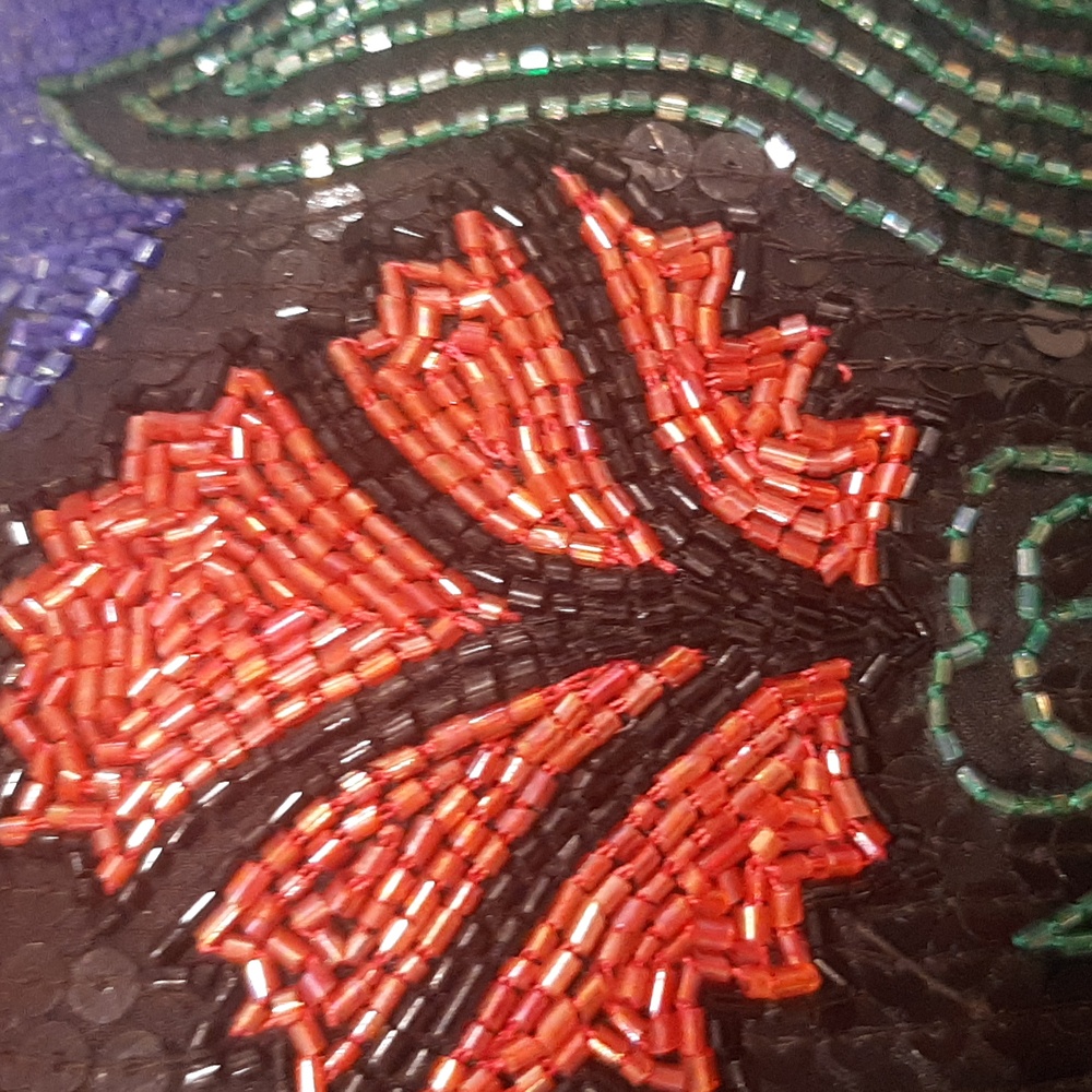 Vintage silk jacket - Picture 3 of 8